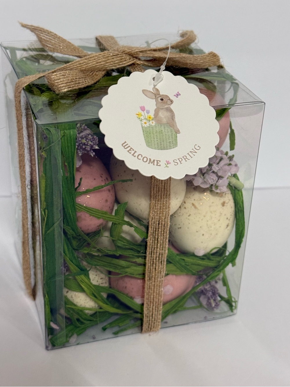 Pastel Speckled Easter Eggs Decorative Bowl Filler Set of 15 NIB